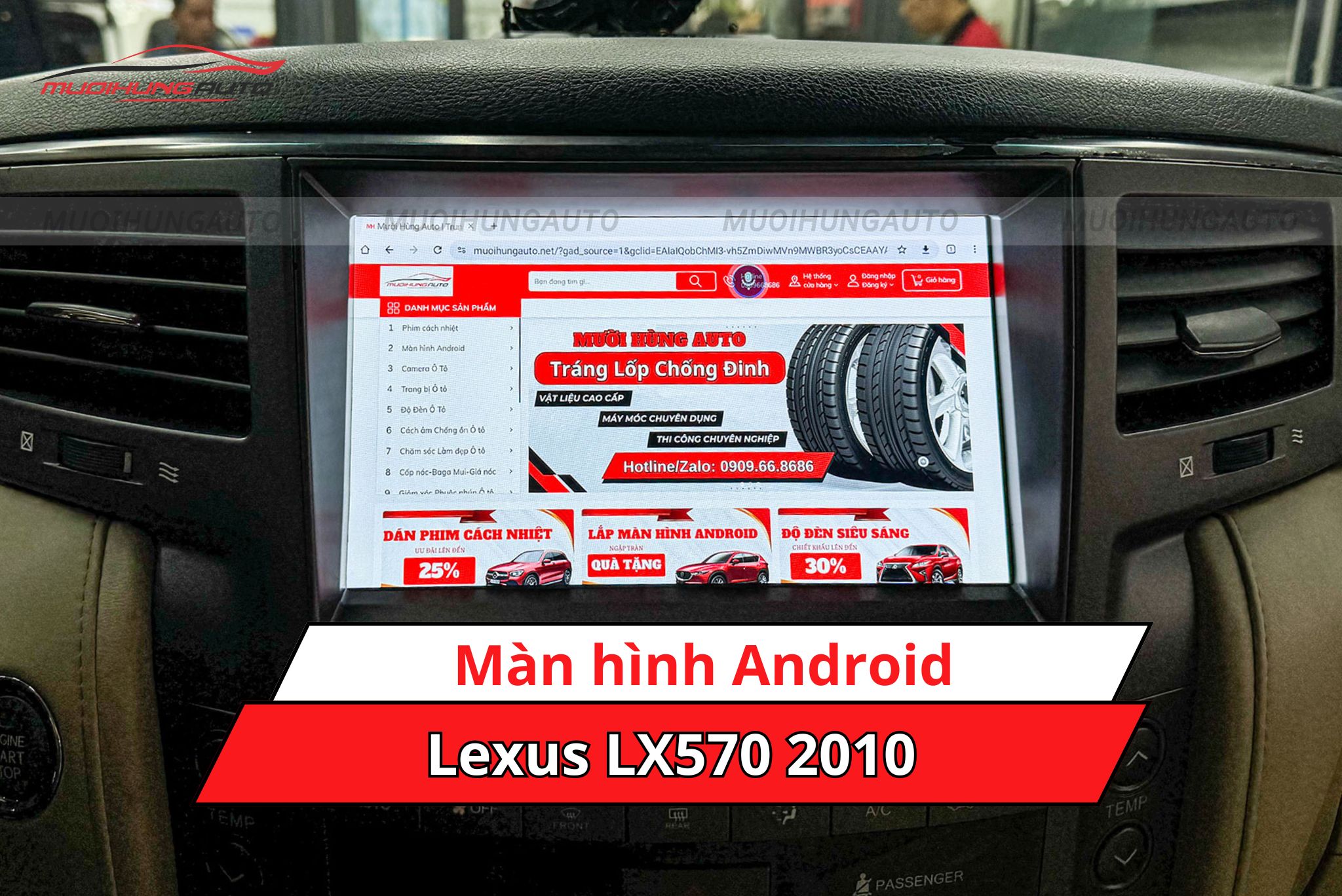 Màn Hình Android Lexus LX570 2010 – Phụ Kiện Lexus