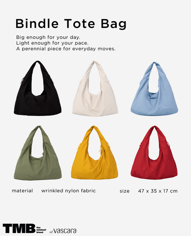 TÚI XÁCH BINDLE TOTE BAG TMB VẢI DÙ CHỐNG THẤM CHO MÙA MƯA