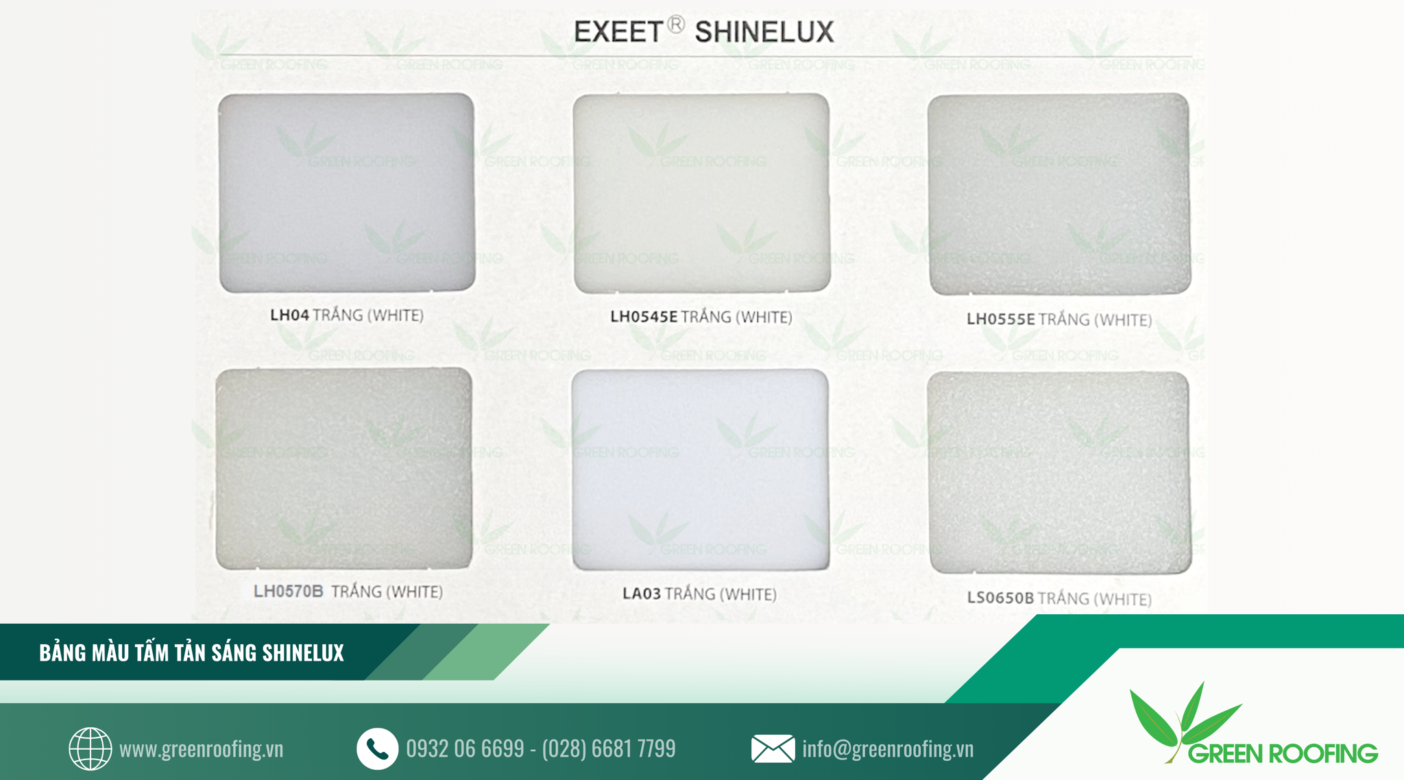 Các mẫu tản sáng polycarbonate