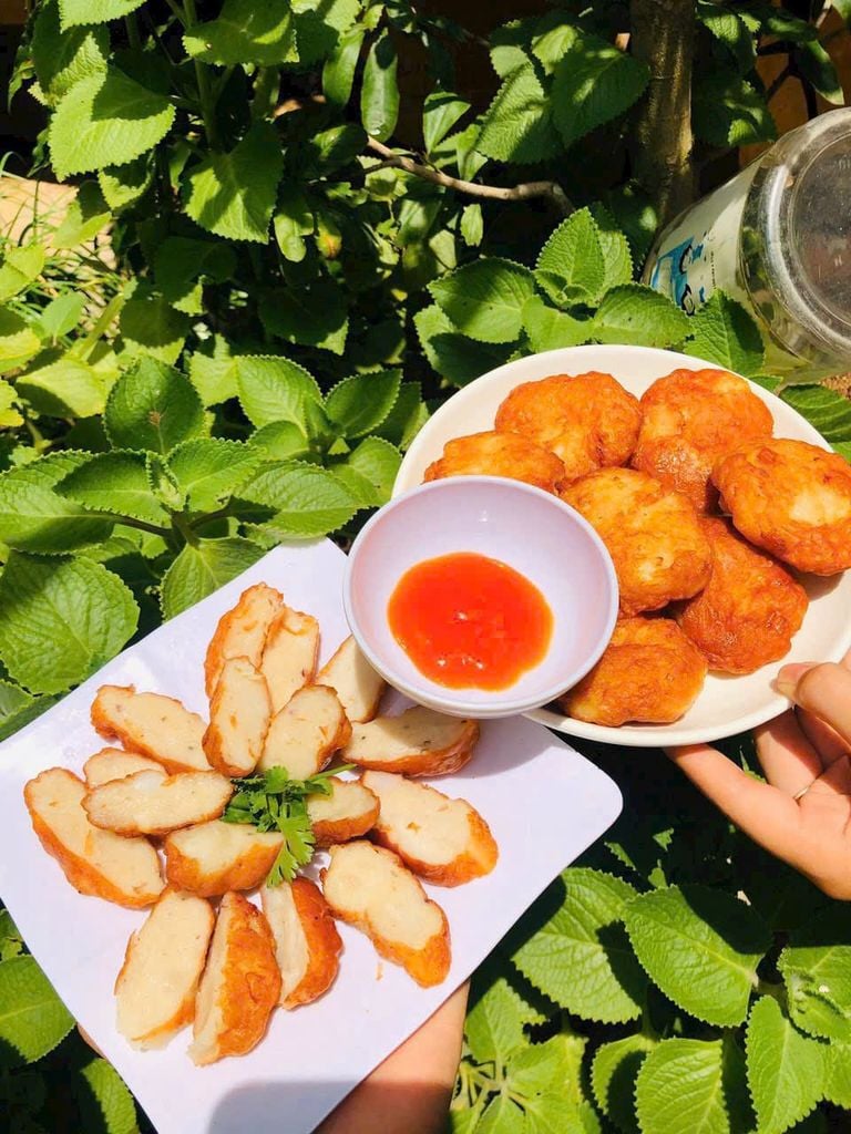 Chả mực tươi chưa chiên