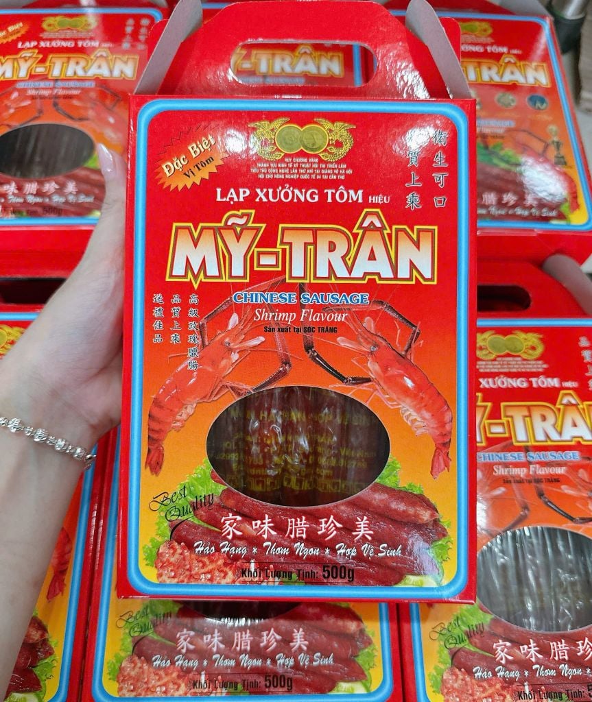 lạp xưởng tôm sóc trăng loại đặc biệt