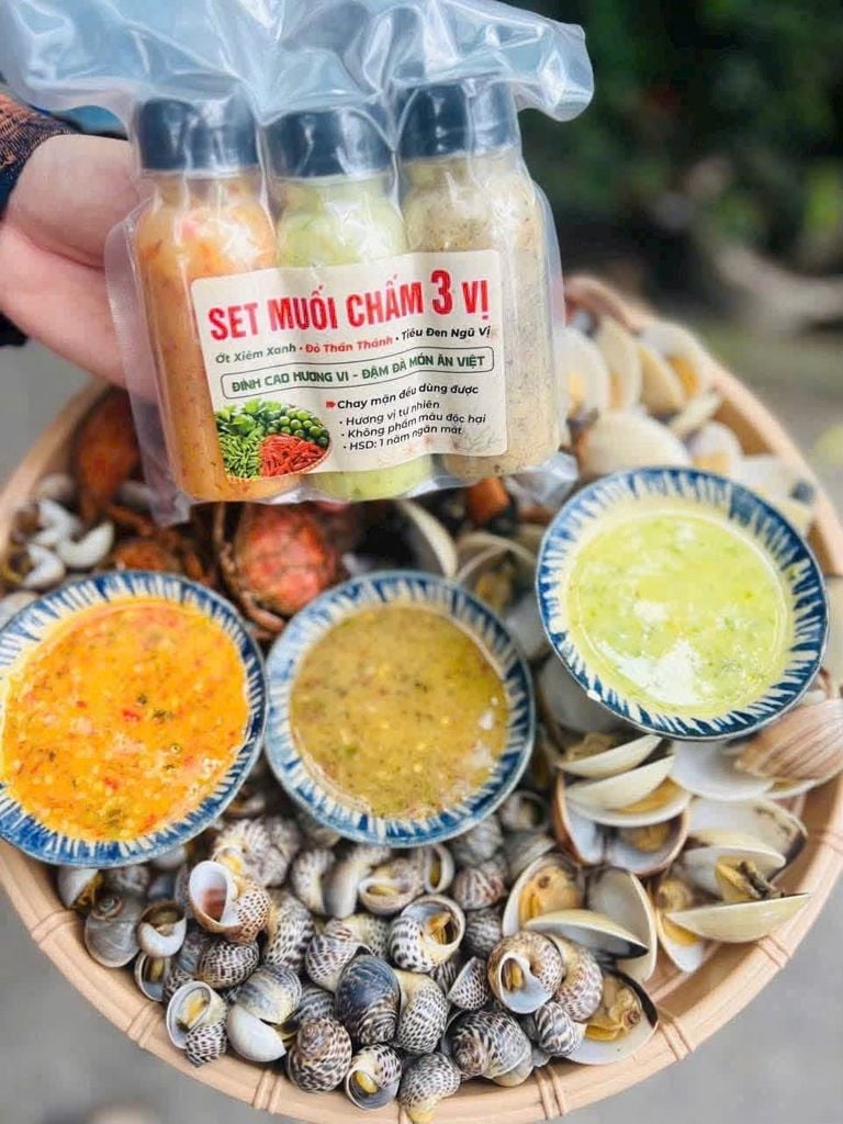 set muối chấm 3 vị