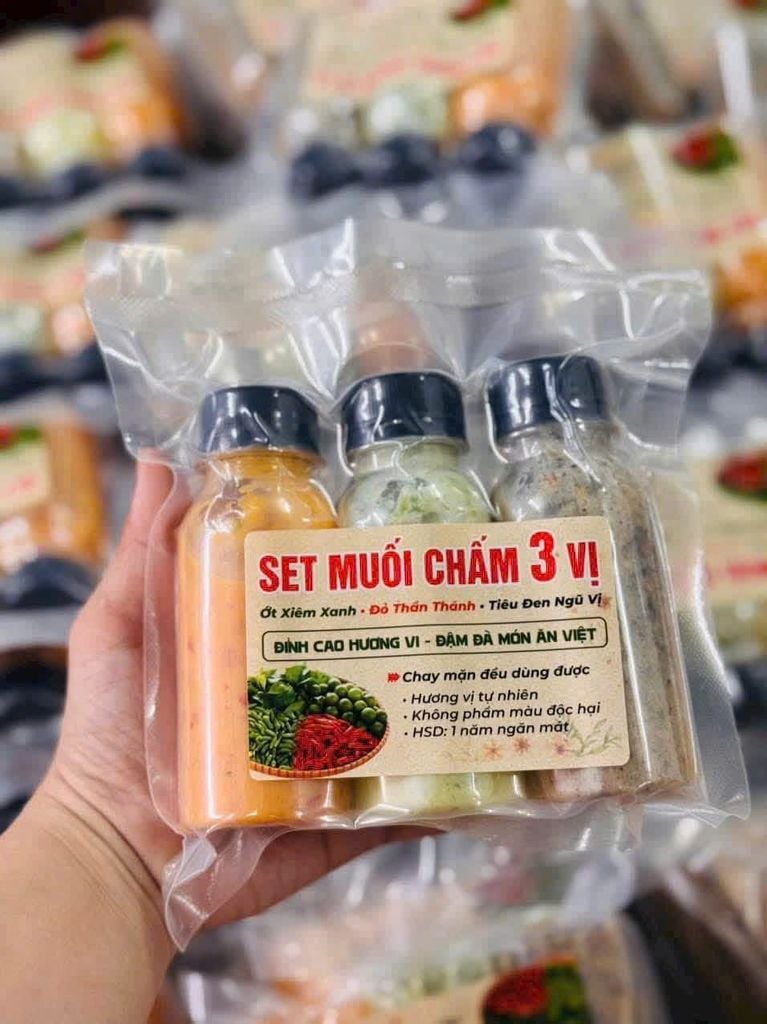 set muối chấm 3 vị