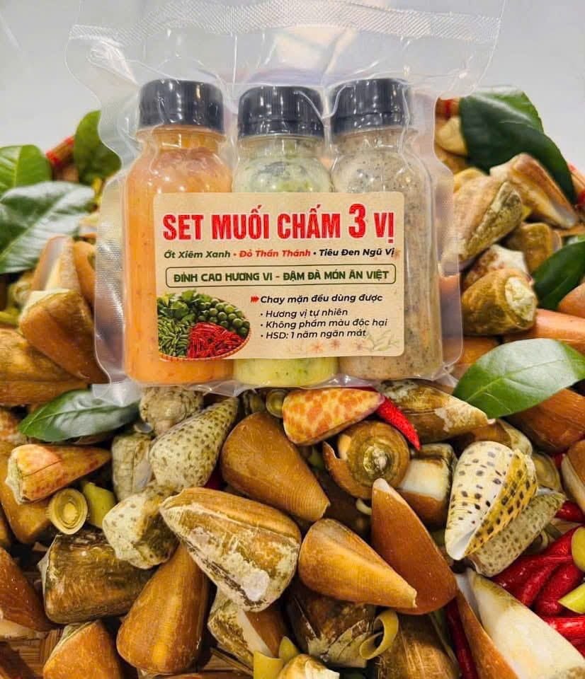 set muối chấm 3 vị
