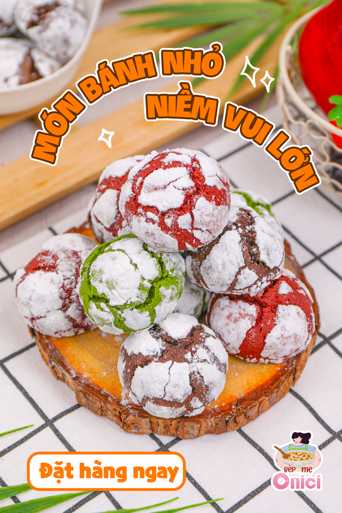 🍪 CRINKLE – LÀM MỘT MẺ MÀ CÓ ĐỦ BÁNH ĂN CẢ TUẦN