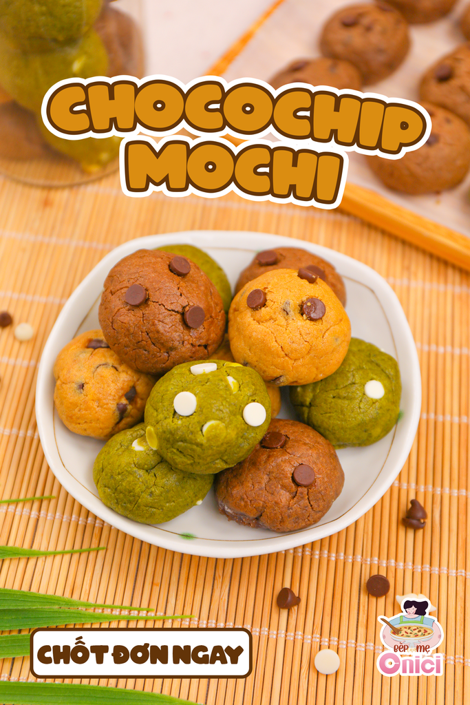 🍪 Bẻ thử miếng bánh chocochip mochi này coi có “xiêu lòng” giống Nị không nè.