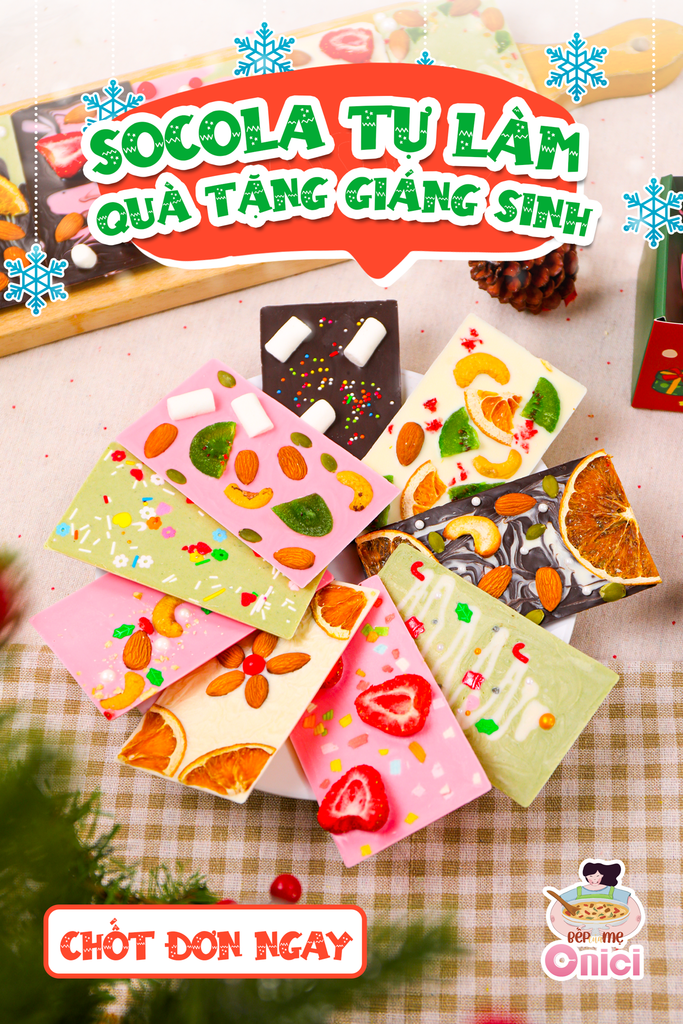 🎄 SOCOLA TỰ LÀM – QUÀ GIÁNG SINH NHỎ MÀ ẤM ÁP 🍫✨