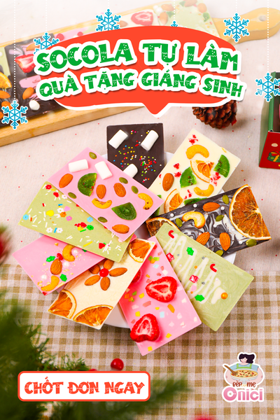 🎄 SOCOLA TỰ LÀM – QUÀ GIÁNG SINH NHỎ MÀ ẤM ÁP 🍫✨