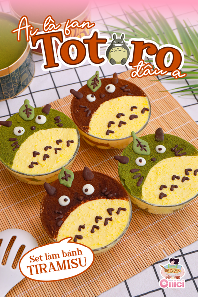 🍫 Ai mê Totoro nhìn hũ tiramisu này là mềm tim liền luôn á!