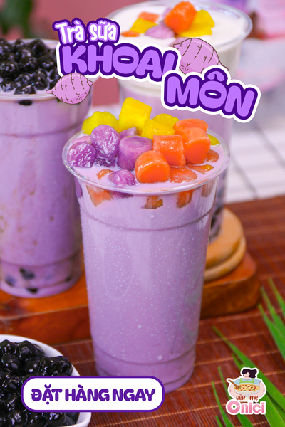 🧋 TRÀ SỮA KHOAI MÔN BÉO NGẬY – UỐNG MỘT NGỤM LÀ MÊ LIỀN