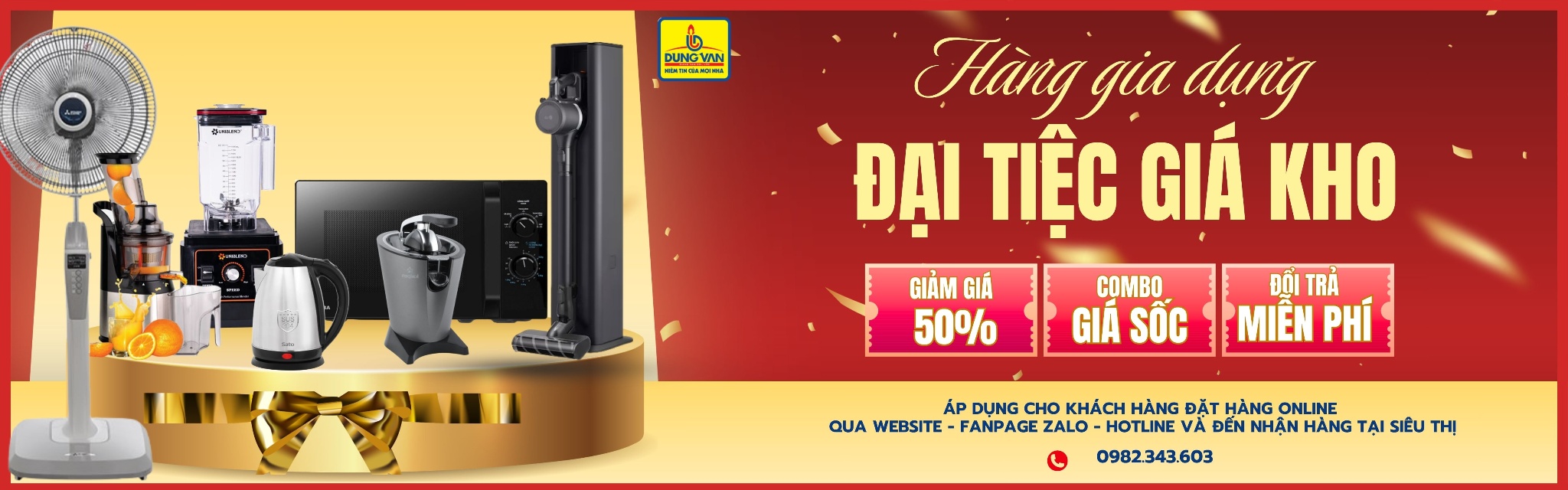HÀNG GIA DỤNG – ĐẠI TIỆC GIÁ KHO