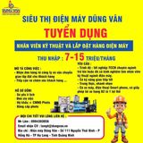 (Tin tuyển dụng tháng 10.2025 - Điện máy Dũng Vân) Tuyển dụng nhân viên Giao nhận - Lắp đặt điện máy
