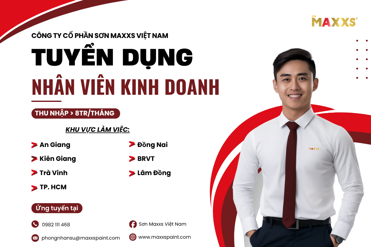 Tuyển Dụng Nhân Viên Kinh Doanh – CÔNG TY CỔ PHẦN SƠN MAXXS VIỆT NAM