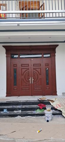 Công trình nhà Anh Duẩn - Vĩnh Thượng, Ứng Hòa, lắp đặt ngày 02/12/2025, màu Lim đen.