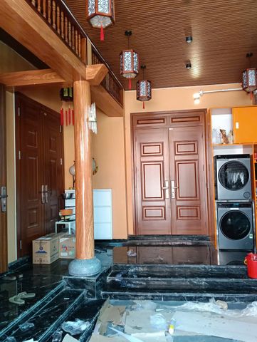 Công trình em Huyền - Vũ Ngoại - Ứng Hòa, màu Lim vàng