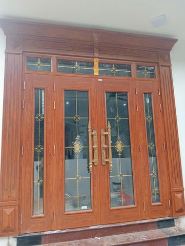 Công trình nhà chị Xuân Xuyến - Mỹ Lương - Chương Mỹ, màu gõ đỏ