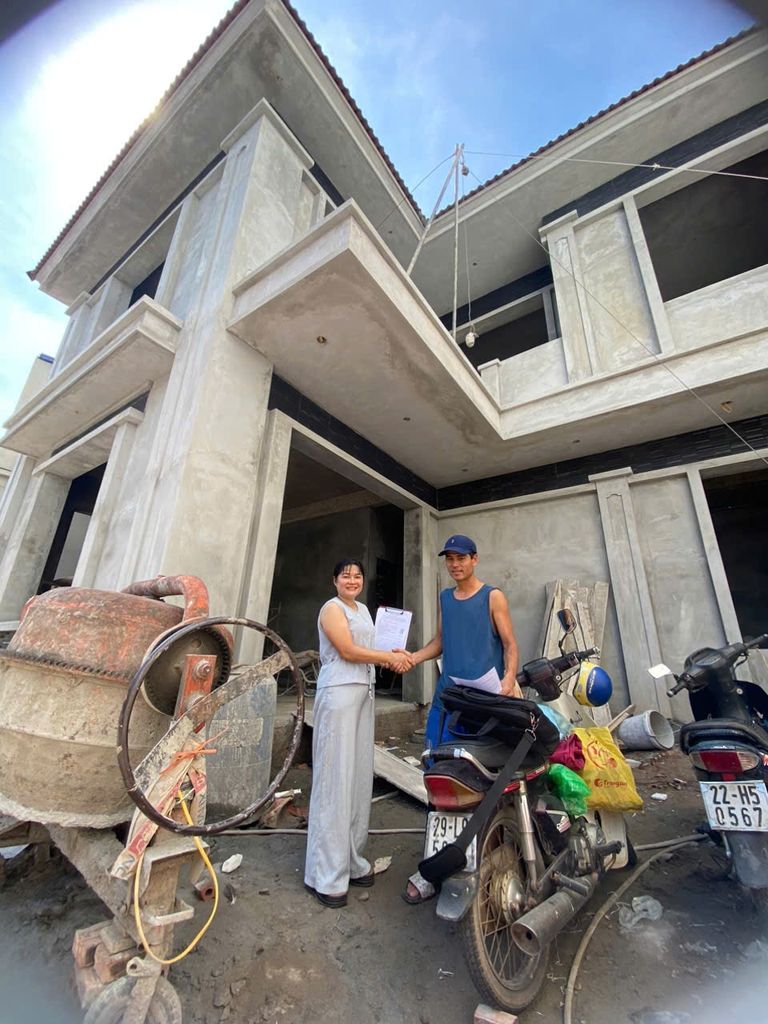 Khảo sát và ký hợp đồng công trình anh Sơn - Chương Mỹ