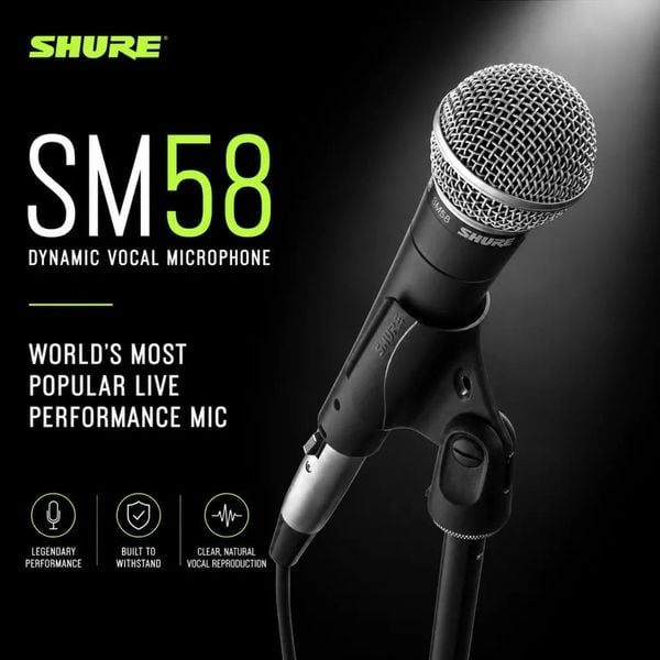 Sau 60 năm, Shure SM58 vẫn là biểu tượng của âm thanh biểu diễn trực tiếp