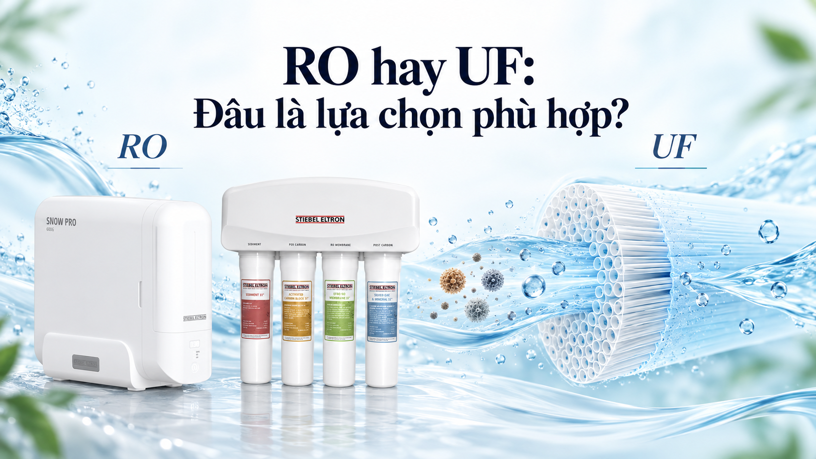 CÔNG NGHỆ LỌC NƯỚC RO VÀ UF KHÁC NHAU NHƯ THẾ NÀO