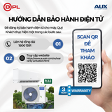 🛠️ HƯỚNG DẪN ĐĂNG KÝ BẢO HÀNH ĐIỆN TỬ MÁY LẠNH AUX