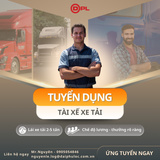 TUYỂN DỤNG TÀI XẾ XE TẢI