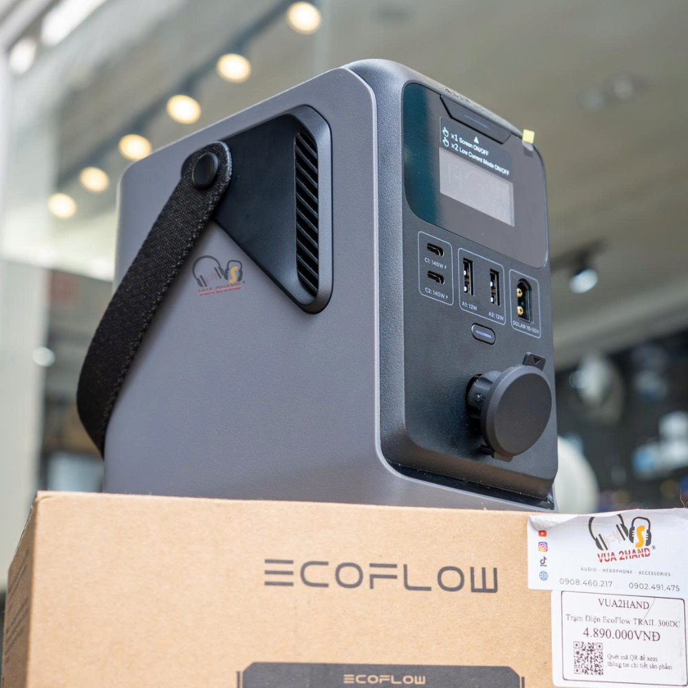 Trạm điện di động EcoFlow TRAIL 300 DC Siêu gọn - Siêu bền - Siêu tốc