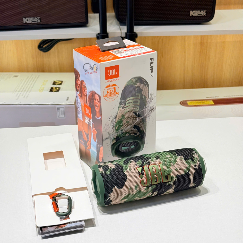 Cận Cảnh JBL Flip 7 Mang Sức Mạnh Âm Thanh Thách Thức Mọi Đối Thủ