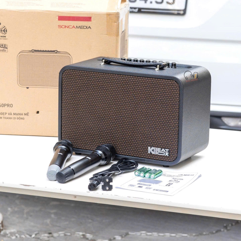 Hát nhẹ, chống hú tốt với loa karaoke Acnos CS160PRO kèm 2 micro