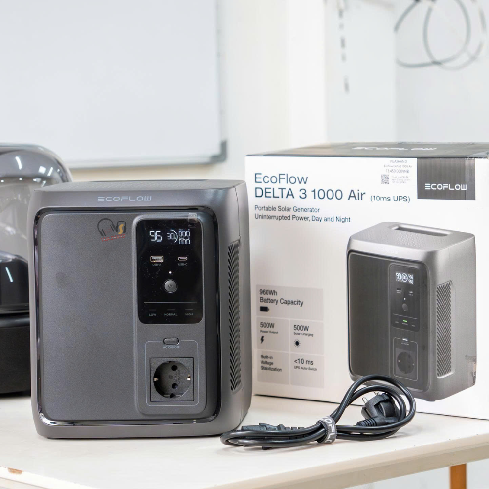 Chính Thức Ra Mắt EcoFlow DELTA 3 Air 1000 Nhỏ Gọn, Thông Minh, Bền Bỉ