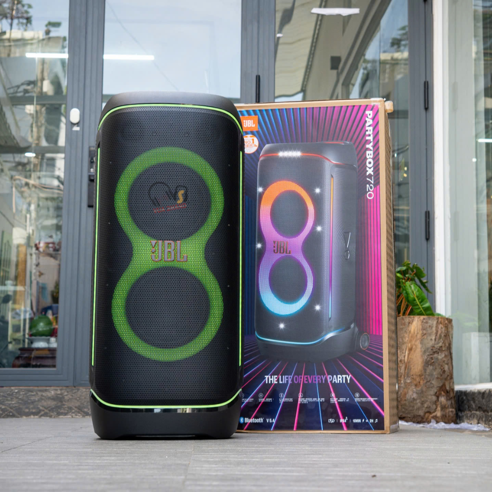 Huyền thoại Tái sinh JBL PartyBox 720 - 800W, Pin Thay Thế Linh hoạt
