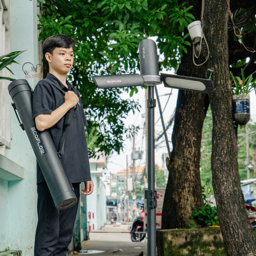 EcoFlow Đèn Trụ Biến Đêm Thành Ngày, Chiếu Sáng Toàn Bộ Khu Cắm Trại