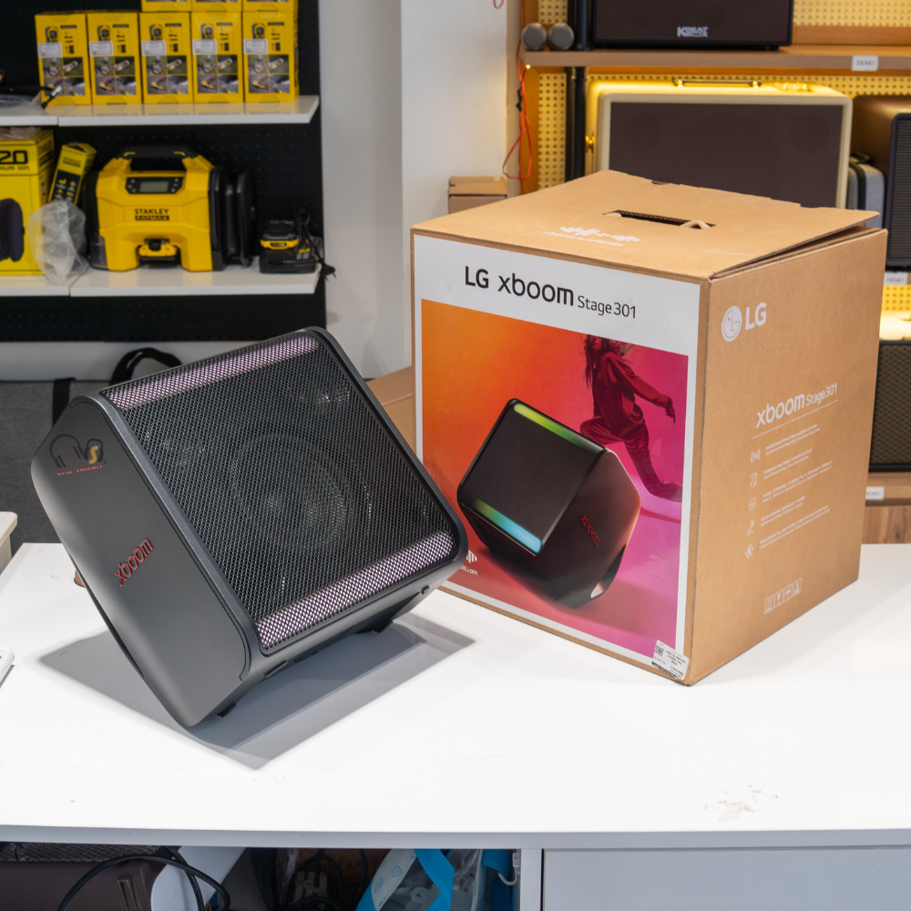 LG XBOOM Stage 301 công suất 120W, kiểm soát âm thanh vượt trội
