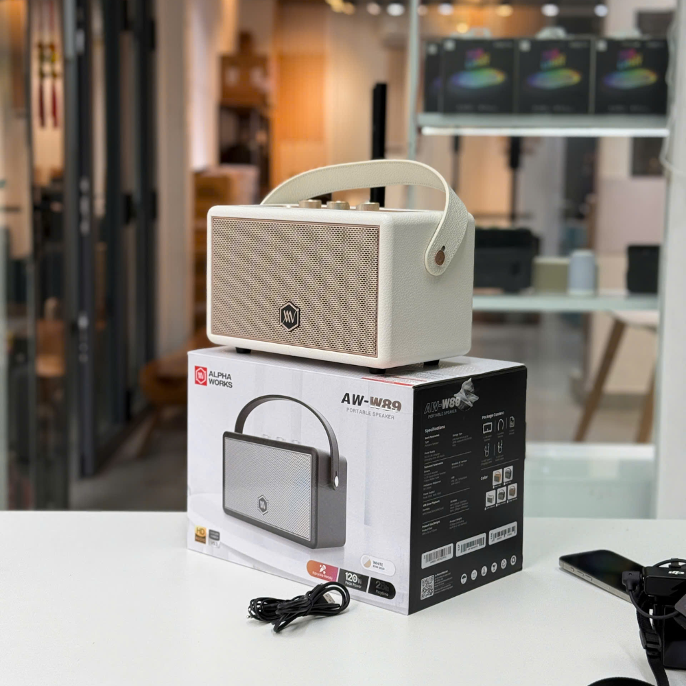 Ra mắt Alpha Works W89 loa di động cổ điển, âm thanh mạnh mẽ
