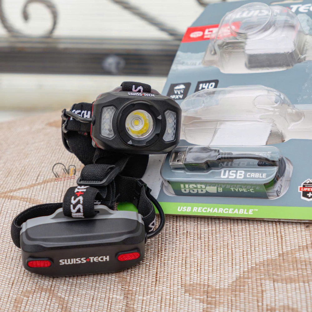 Sức Mạnh 550 Lumens Chi Tiết Đèn Pha Đội Đầu SWISS+TECH ST032003