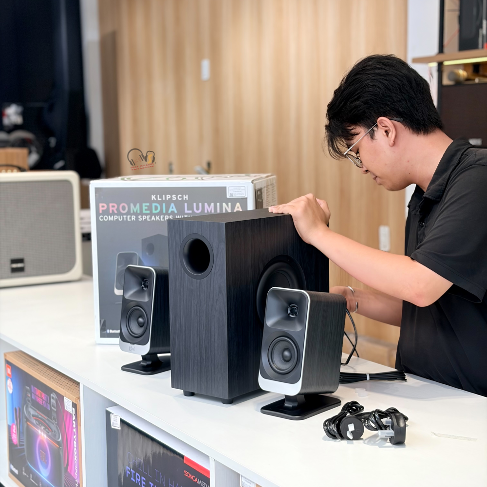 Klipsch ProMedia Lumina chuẩn mực loa giải trí 2.1 thế hệ mới 2026
