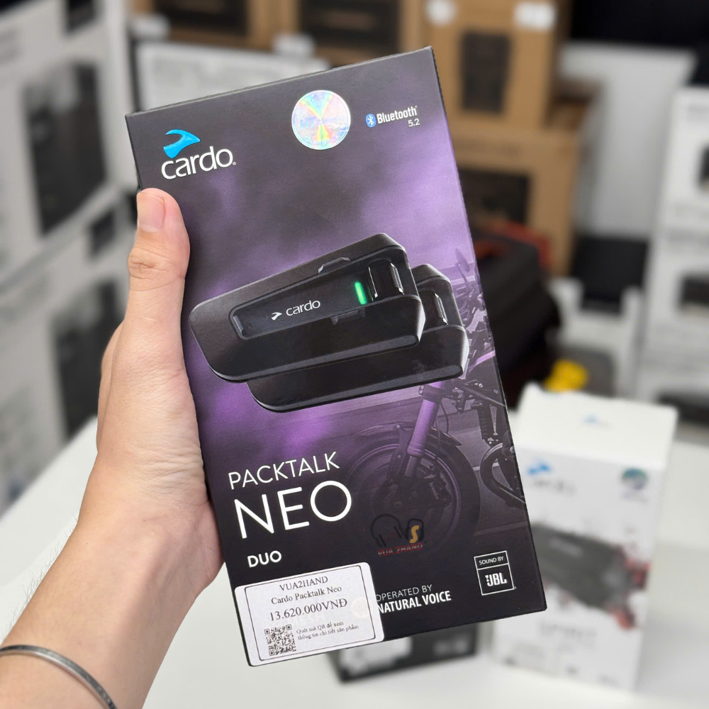 Cardo Packtalk Neo Giao Tiếp Tối Ưu, Nhóm Đến 15 Người, Phạm Vi 1.6km