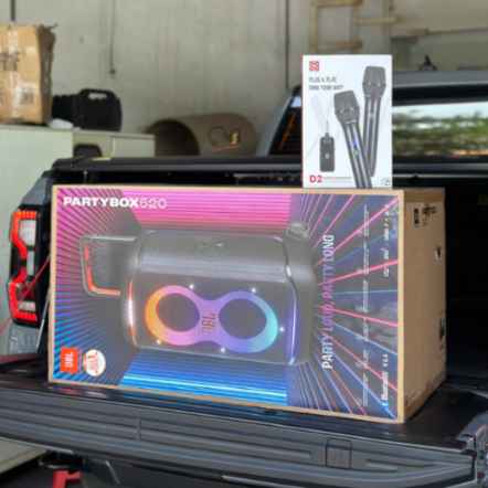 JBL PartyBox 520 Âm Thanh 400W RMS, Sạc Nhanh, Đón Đầu Mọi Cuộc Vui