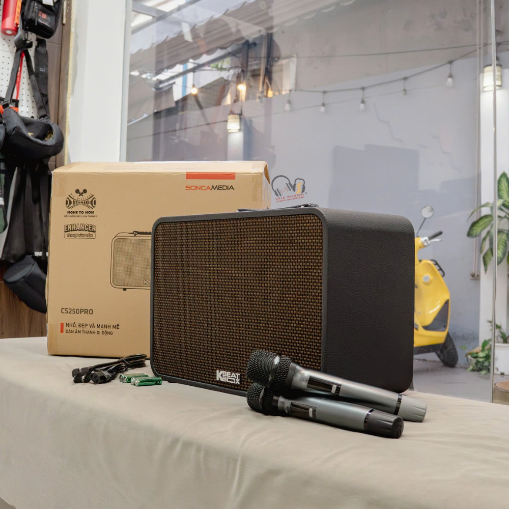 Loa Acnos CS250 Pro Phiên Bản Karaoke Chuyên Nghiệp, Hỗ Trợ Livestream