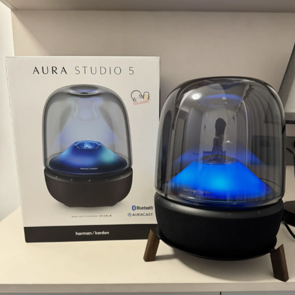 Harman Kardon Aura Studio 5: Âm thanh 360 độ, đèn LED chuyển động ấn tượng