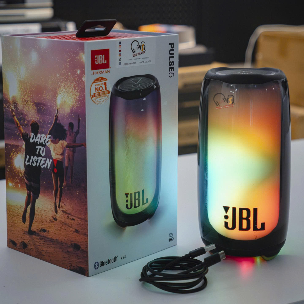 JBL Pulse 5 Hộp Đèn Biết Hát Đỉnh Cao Trải Nghiệm Ánh Sáng 360
