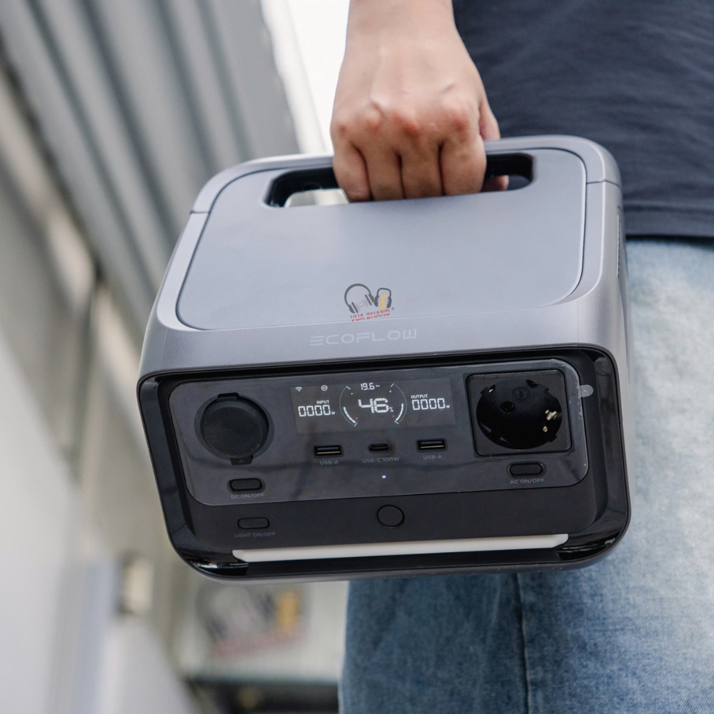 EcoFlow RIVER 3 Plus trạm phát điện nhỏ gọn với công suất đầu ra 600W và hỗ trợ UPS