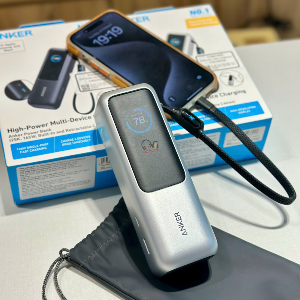 Anker Zolo 25000mAh A1695: Sạc Nhanh 4 Thiết Bị Cùng Lúc, Êm Ái Vi Vu
