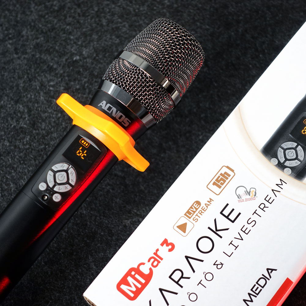 SONCAMEDIA MiCar 3 Live - MICRO LIVESTREAM, PHÁT FM, TÍCH HỢP BLUETOOTH