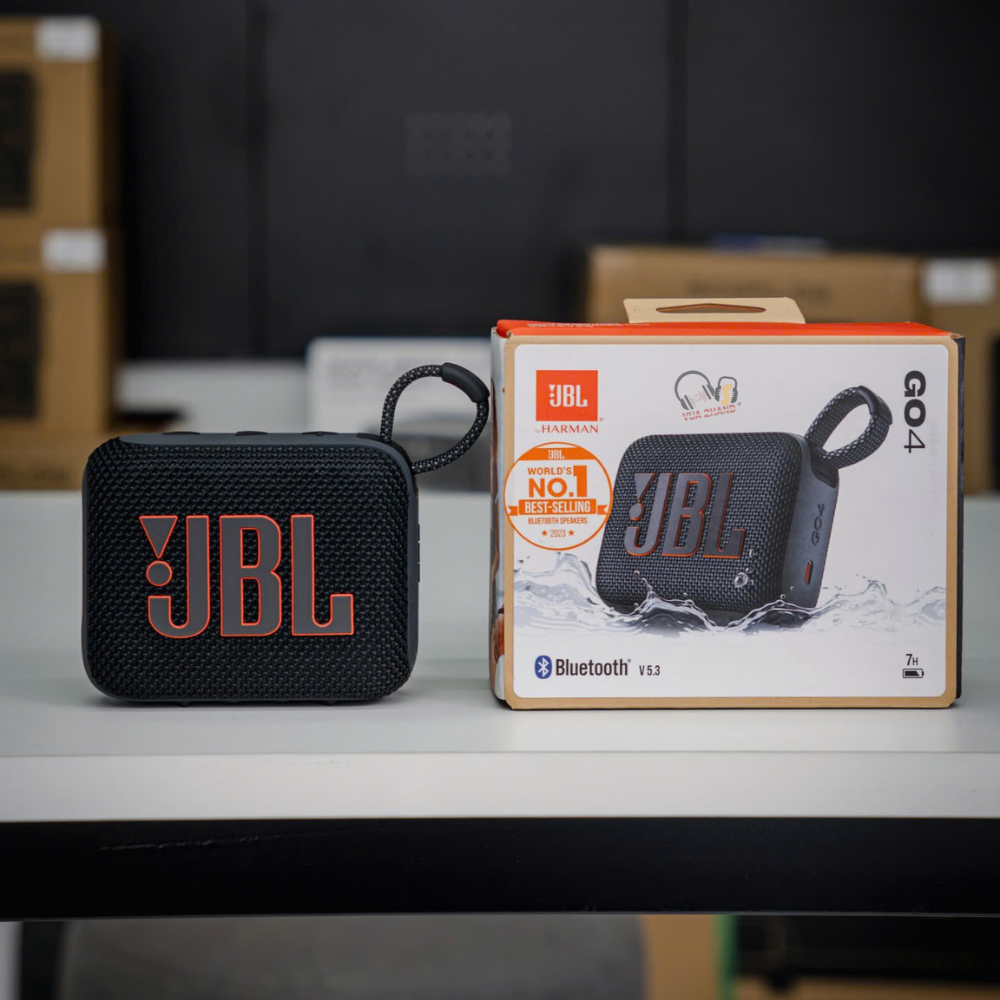 JBL Go 4 loa bluetooth nhỏ gọn chống nước IP67, Auracast, pin 7 giờ