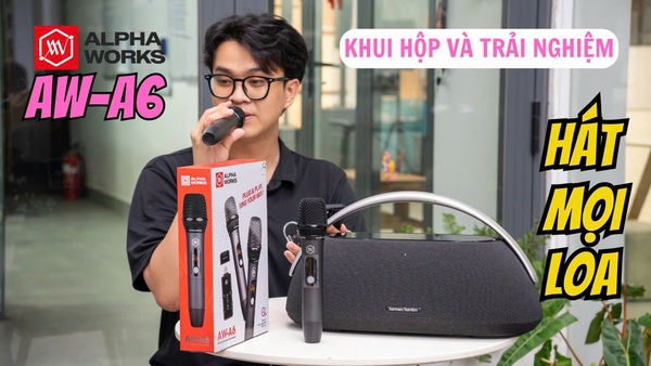 Micro Karaoke Gia Đình Alpha Works A6 Chỉnh Echo Độc Lập Đáng Mua 2025