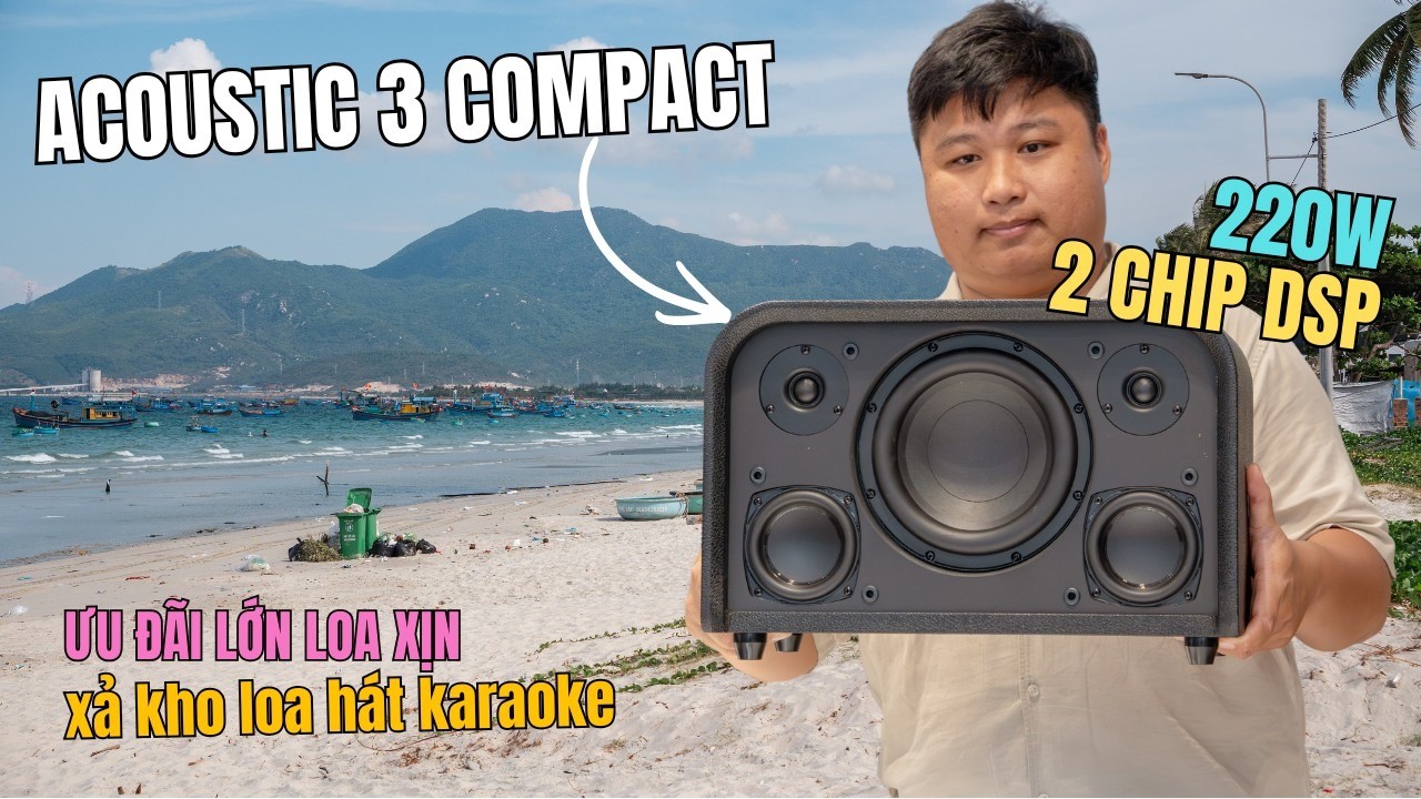 Loa karaoke Việt Nam khủng 220W - ACNOS ACOUSTIC 3 COMPACT