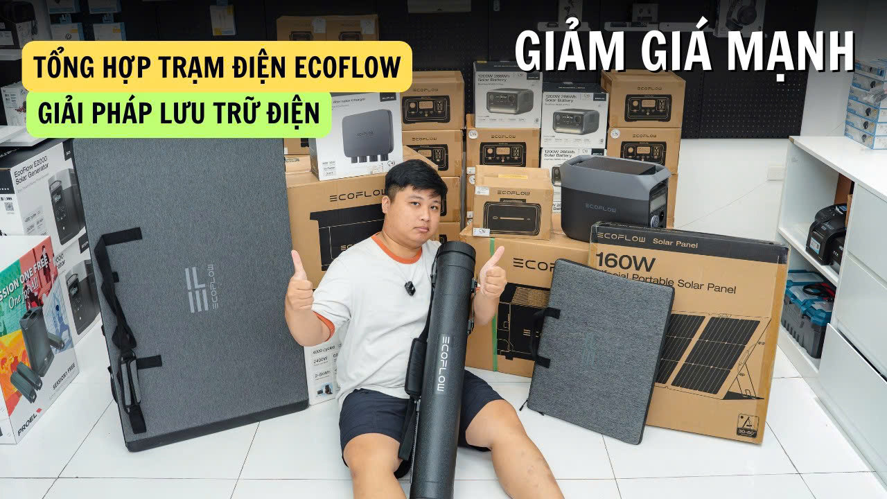 TRẠM ĐIỆN ECOFLOW LOẠI NÀO PHÙ HỢP - Lưu trữ điện mùa bão