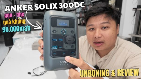 Trạm sạc dự phòng 300w dành cho dân Phượt, Camping - ANKER SOLIX 300DC