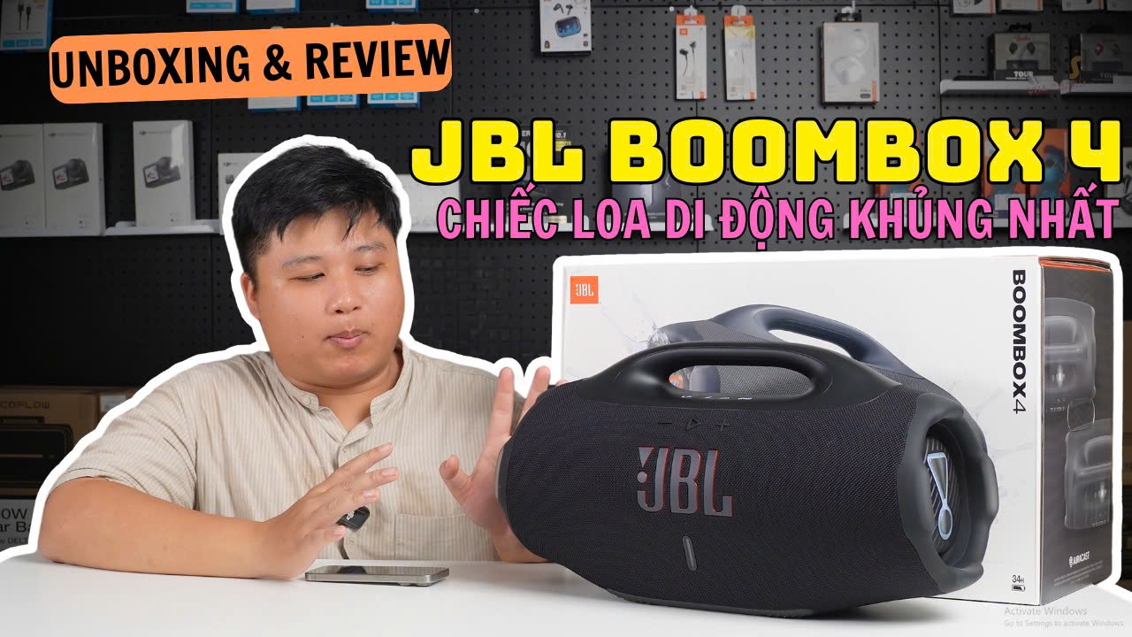 JBL BOOMBOX 4 KHUI HỘP VÀ TRẢI NGHIỆM | CÔNG SUẤT 210W - IP68, NẶNG CHỈ CÓ 5,9KG
