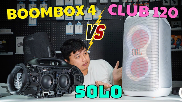 So sánh chi tiết giữa JBL Boombox 4 và JBL PartyBox Club 120